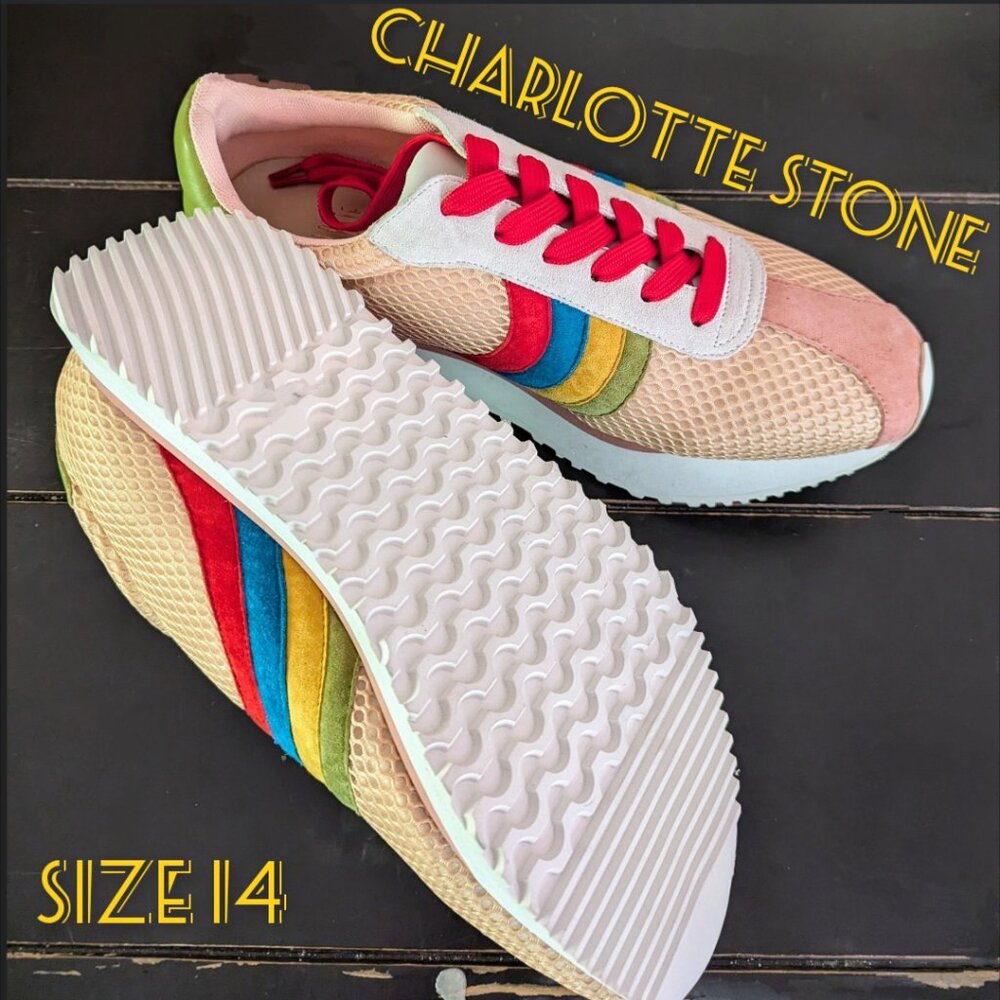 Charlotte Stone Tennis Shoe. Size 14. New Condition
